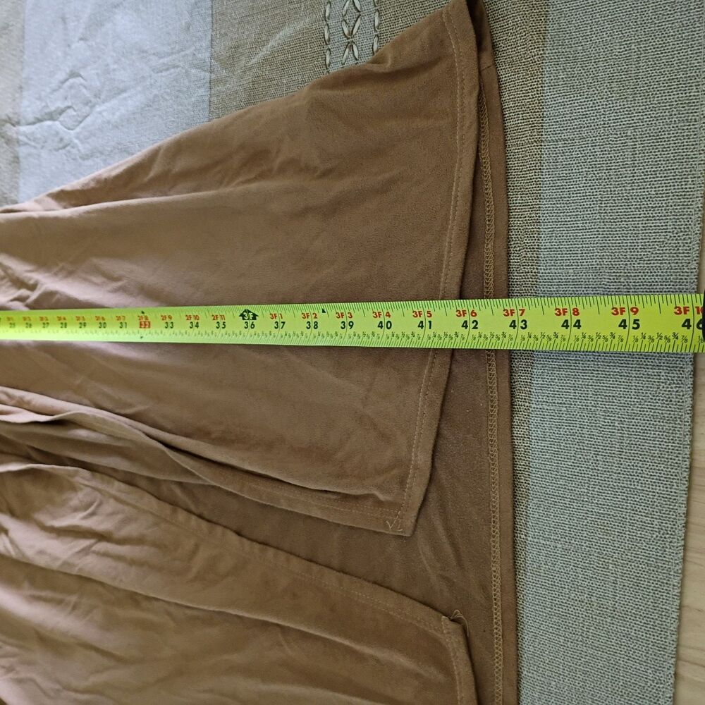 Fashion Nova Vintage Velour Long Sleeve Wraparound Robe Brown Size Small - Picture 6 of 8